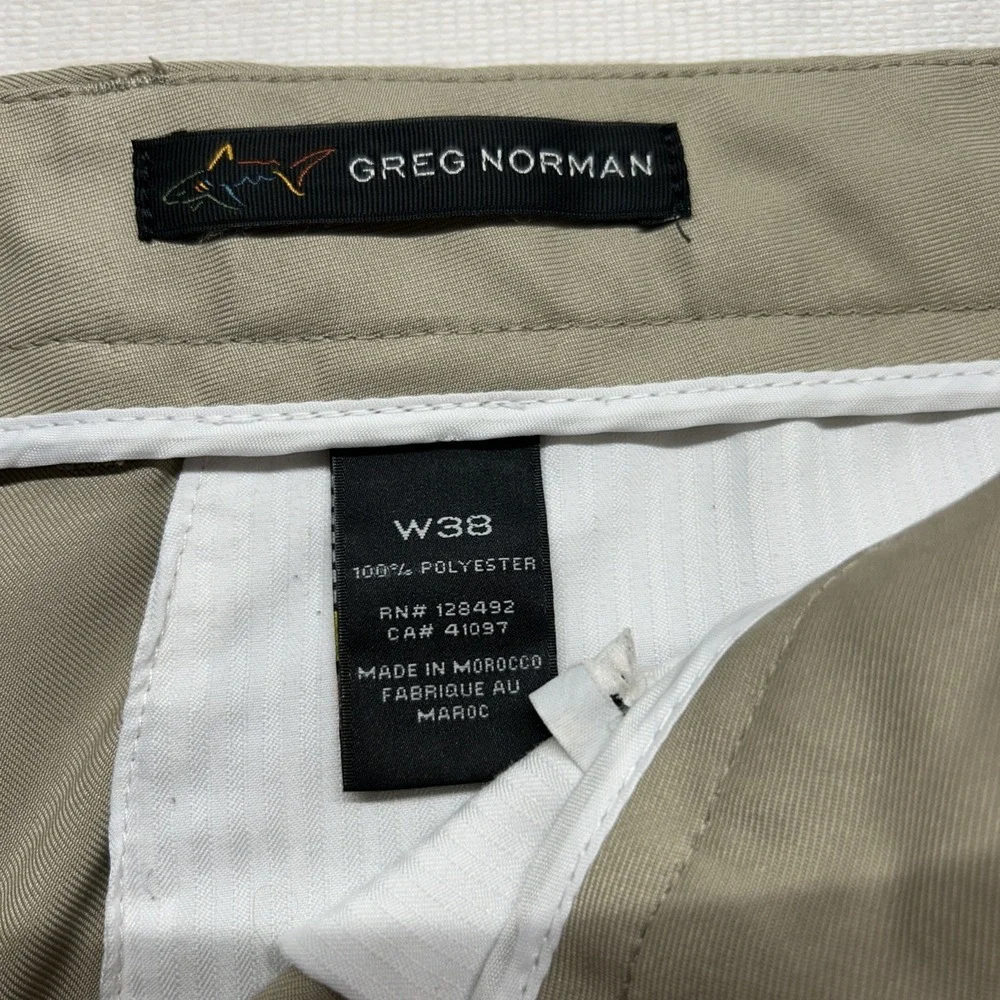 Men's Greg Norman Khakis Tan Size 38